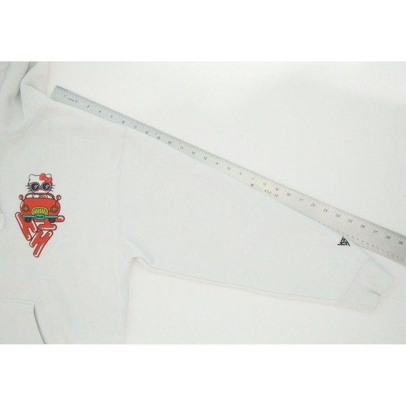 Hello Kitty Size Large Hypland X Car Break Sanrio White Hoodie Sweatshirt - Picture 11 of 12
